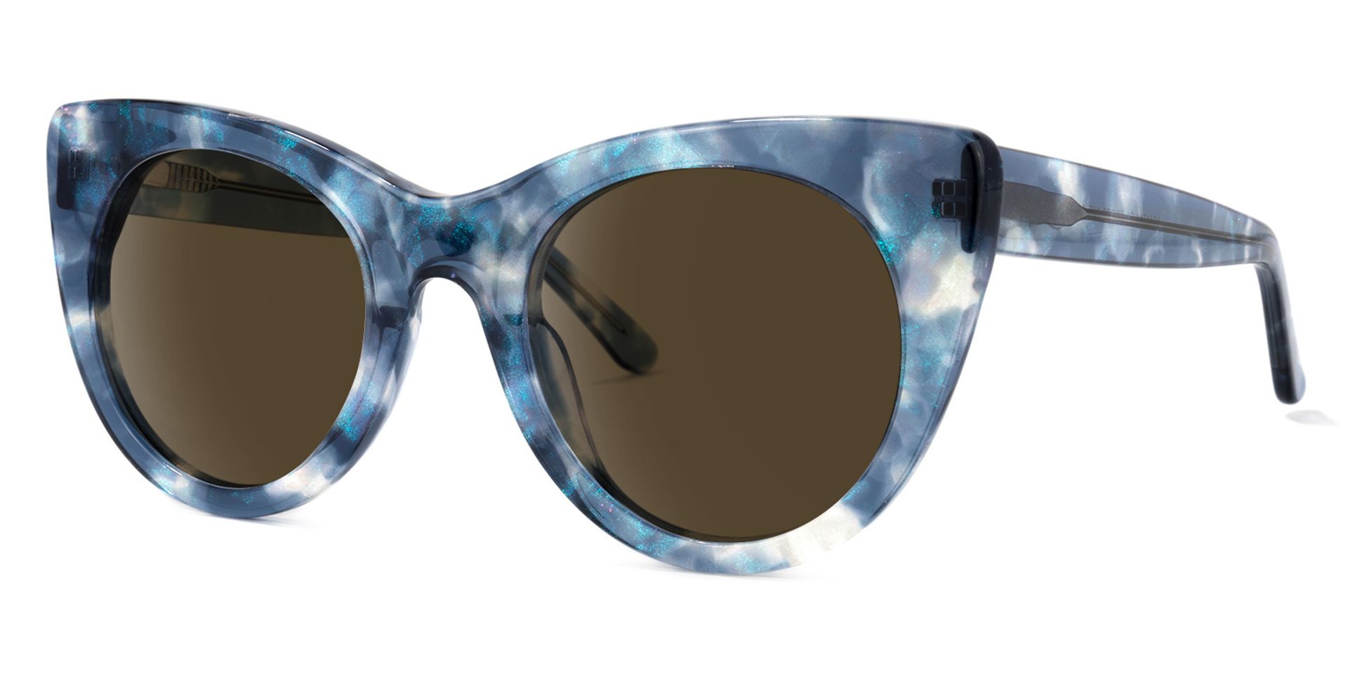 Starry Cateye Blue Sunglasses | ZEELOOL Canada1