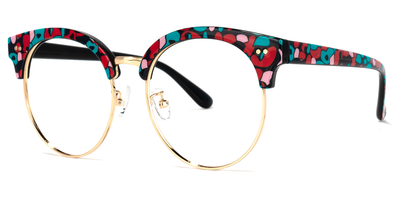 Tatiana Browline Floral Glasses | ZEELOOL Canada1