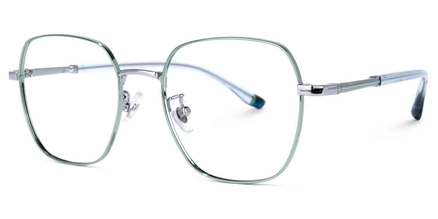 Lakeisha Square Green Glasses | ZEELOOL Canada1