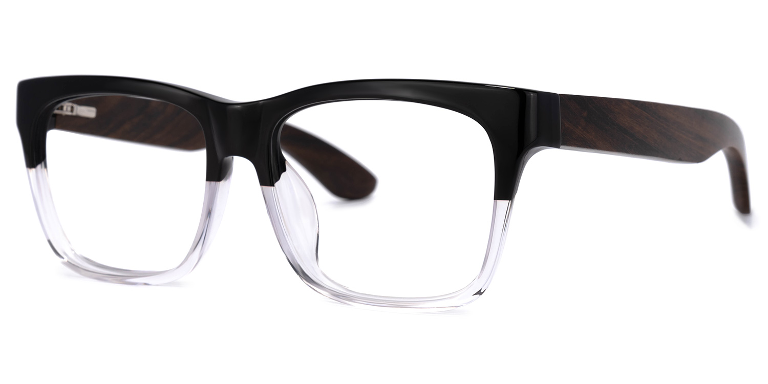 Atherbest Square Black-Crystal Glasses | ZEELOOL Canada1