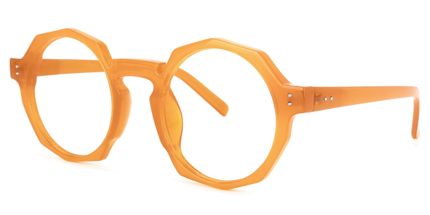 Goodwin Geometric Earthy-Yellow Glasses | ZEELOOL Canada1