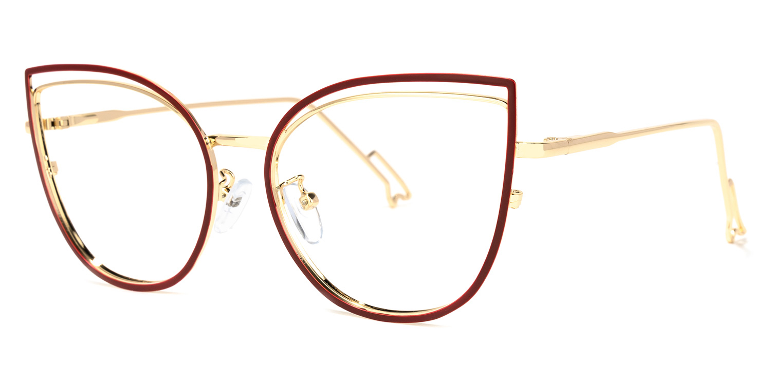 Spivey Cateye Red Glasses | ZEELOOL Canada1