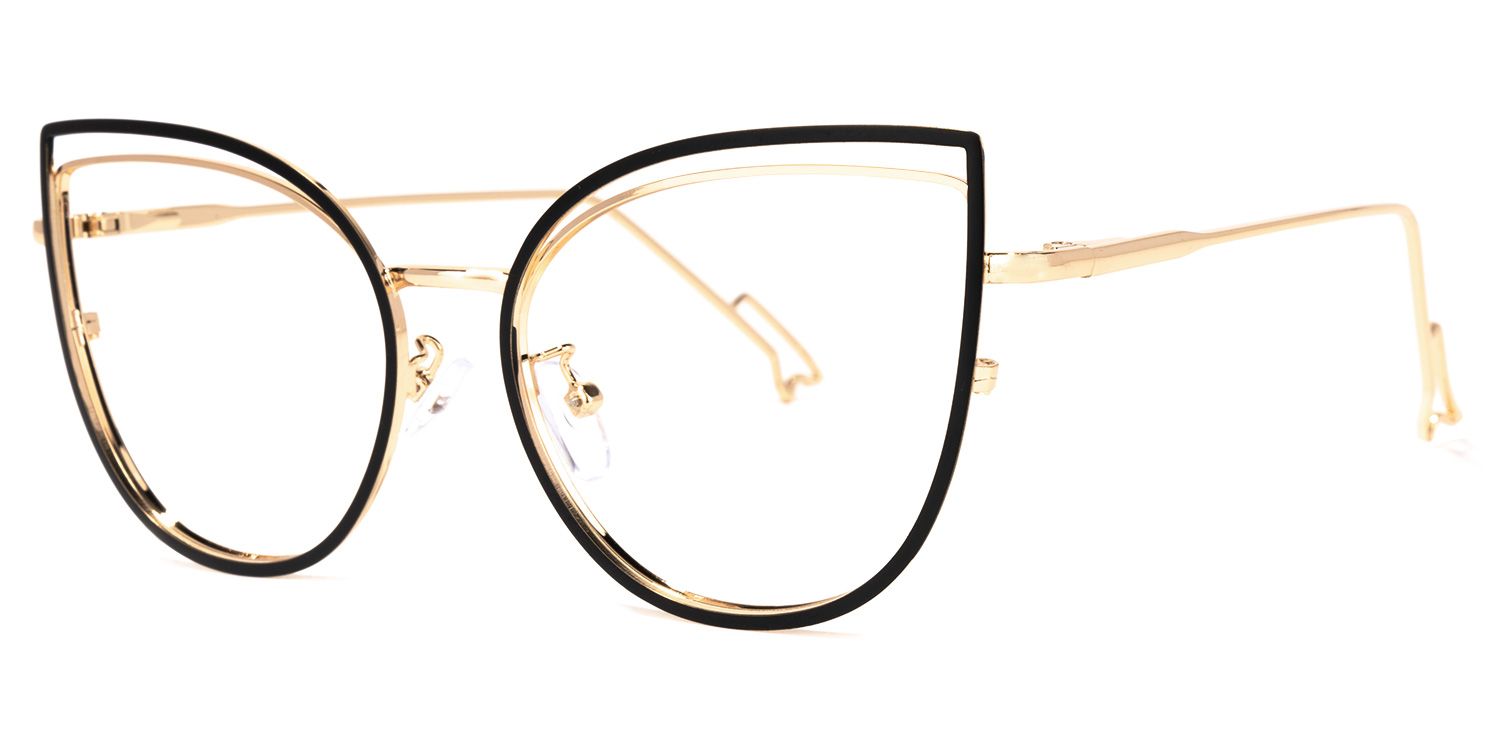 Spivey Cateye Black Glasses | ZEELOOL Canada1