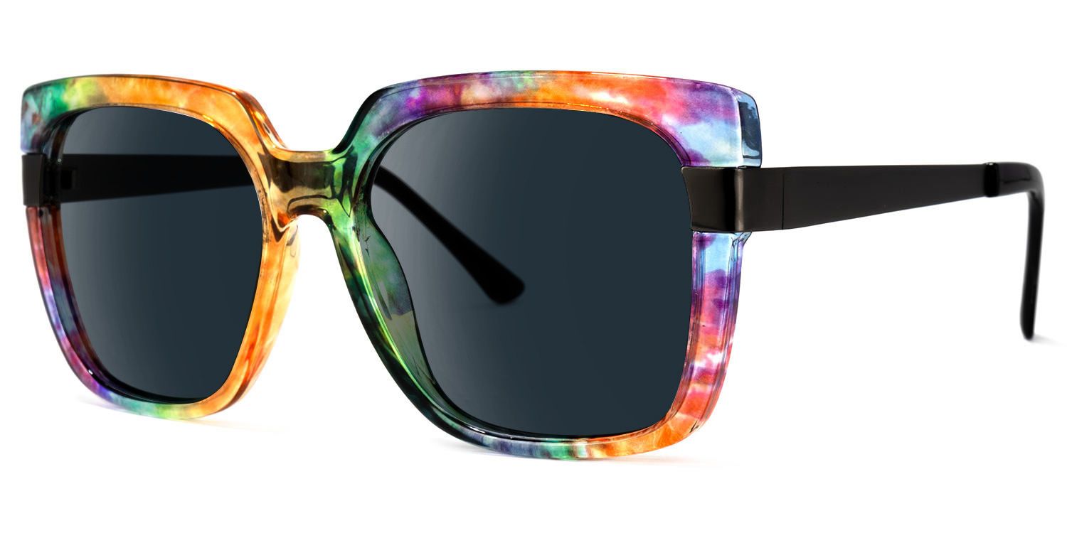 Yaida Square Multicolor Sunglasses | ZEELOOL Canada1
