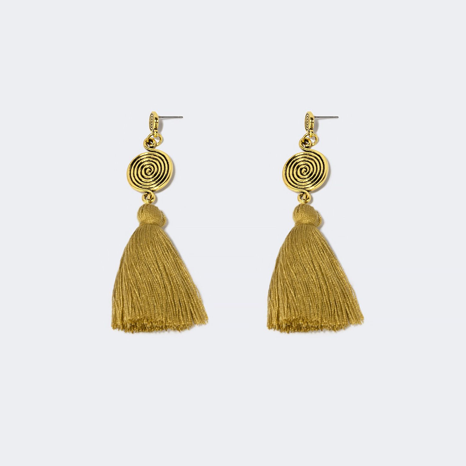 Vogue Bohemian Style Yellow Tassel Earrings | ZEELOOL Canada1