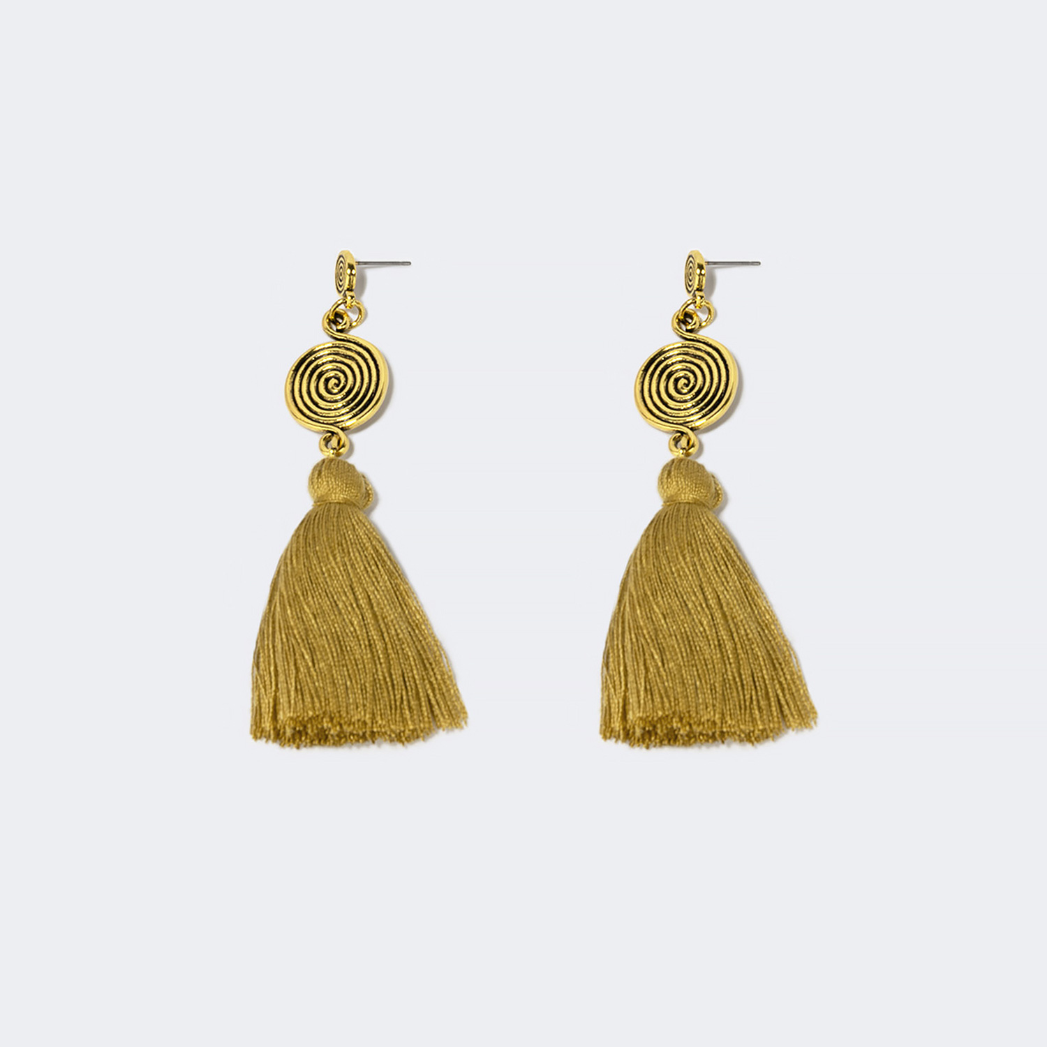 Vogue Bohemian Style Yellow Tassel Earrings | ZEELOOL Canada1