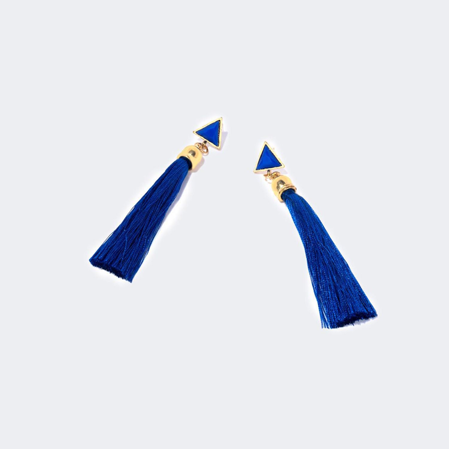 Vogue Bohemian Style Blue Tassel Earrings | ZEELOOL Canada0