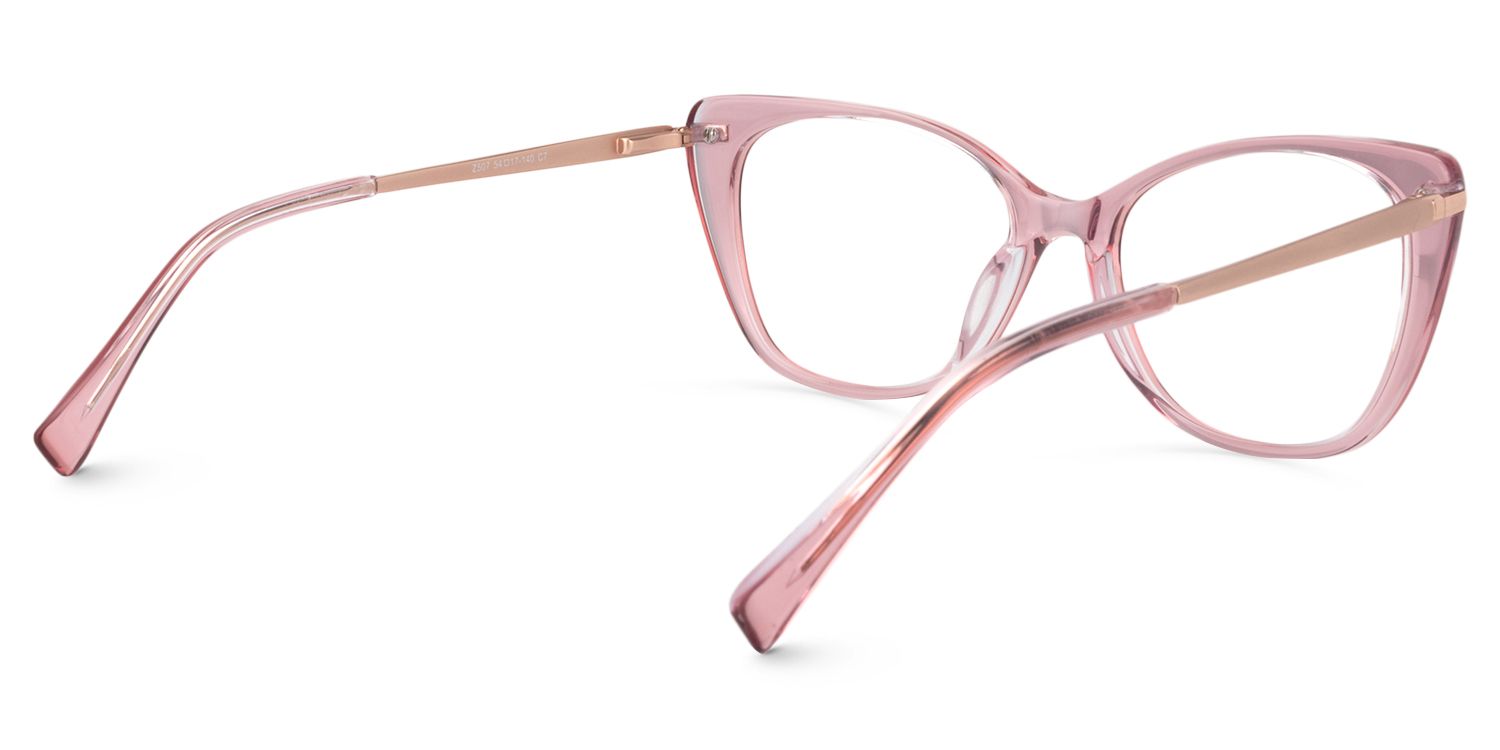 Cat Eye Pink Glasses | ZEELOOL Canada5
