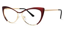 Ellen Cateye Red Glasses1