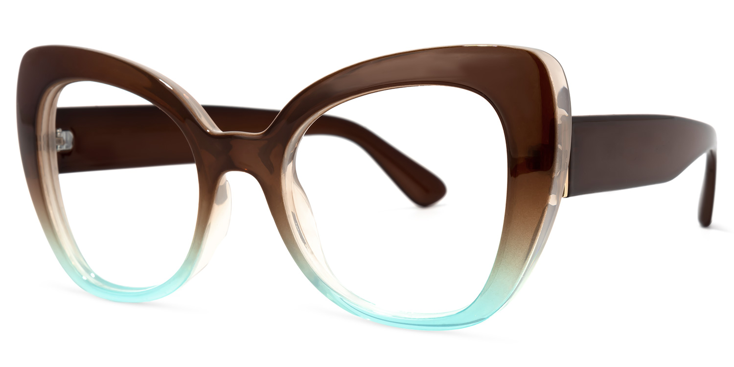 Quanita Cateye Brown Glasses1