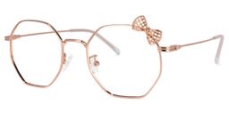 Kaitlyn Geometric Rose-Gold Glasses1