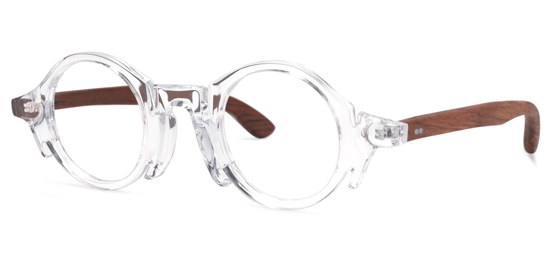 Charlie Round Clear Frame Glasses | ZEELOOL Canada1