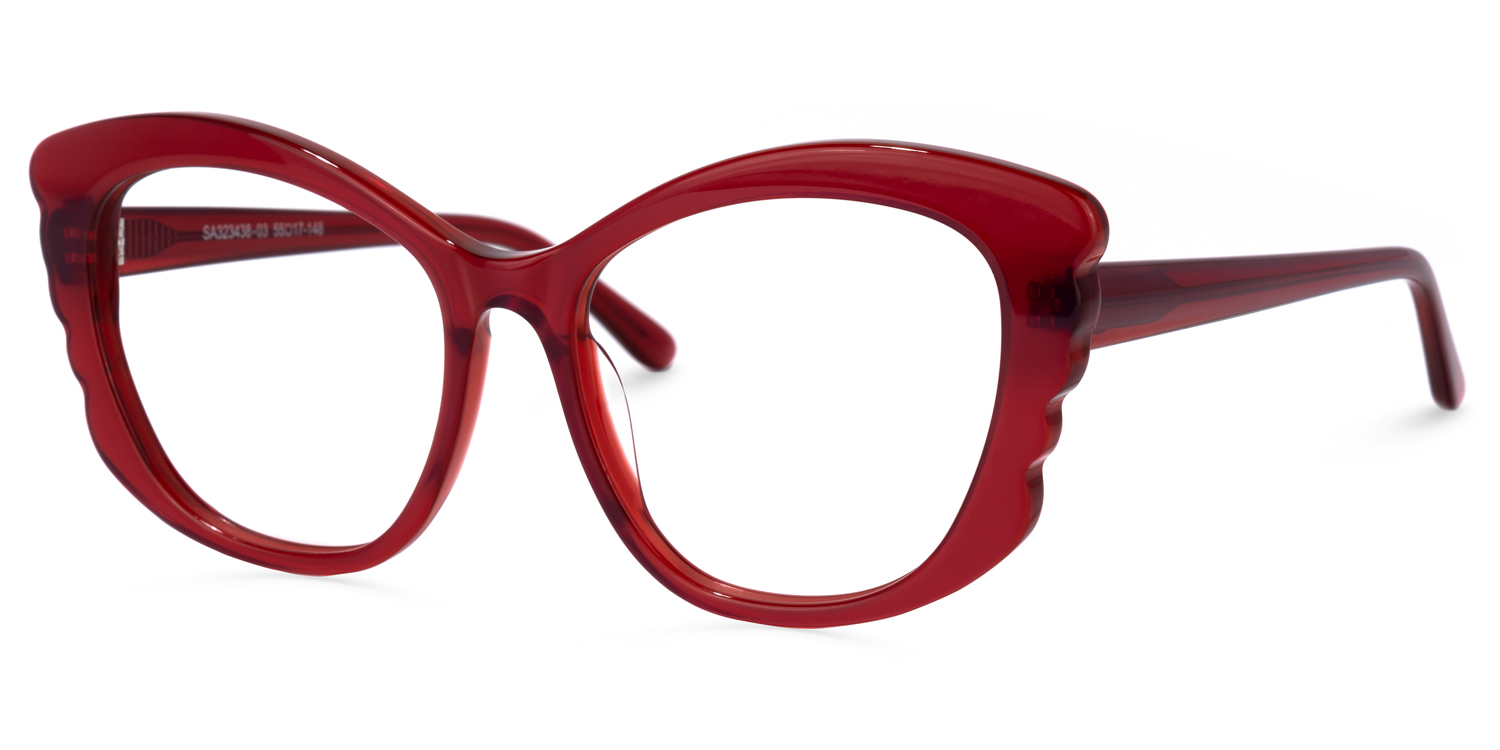 Irina Cateye Red Glasses | ZEELOOL Canada1