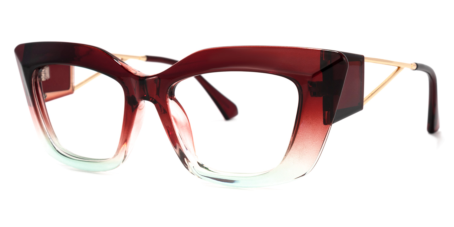 Ferrer Cateye Red Glasses1