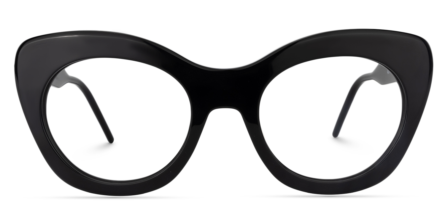 Maria Cat-eye Black Glasses0