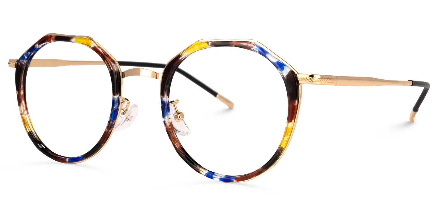 Gentry Geometric Floral Eyeglasses and Glasses Frames1