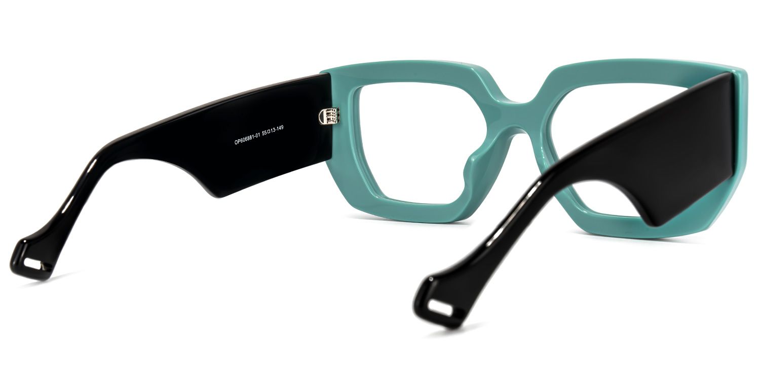 Reece Geometric Green Glasses | ZEELOOL Canada3