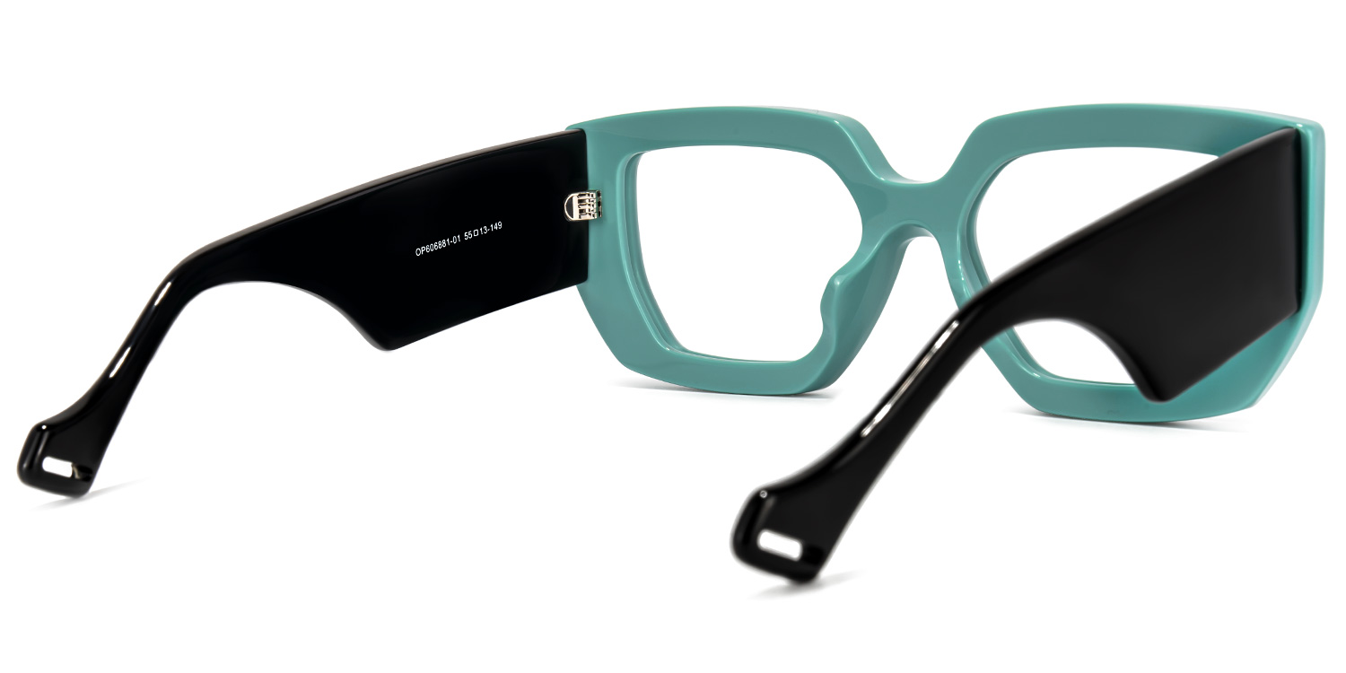 Reece Geometric Green Glasses | ZEELOOL Canada3