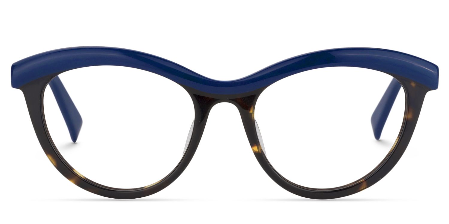 Cat Eye Blue Glasses | ZEELOOL Canada0