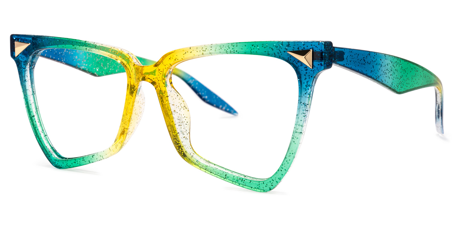 Geometrical Rainbow Eyeglasses | ZEELOOL Canada1