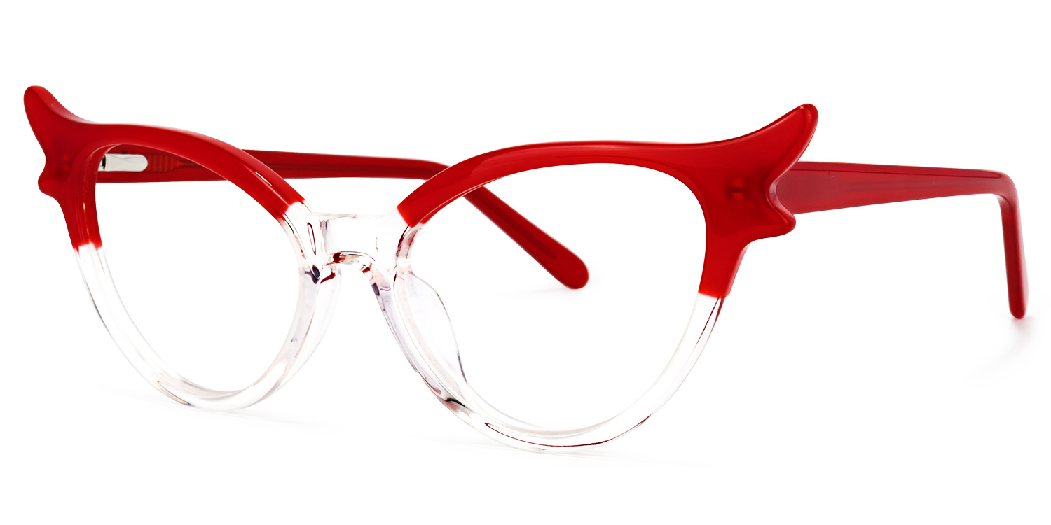 Judy Cat Eye Red Glasses | ZEELOOL Canada1