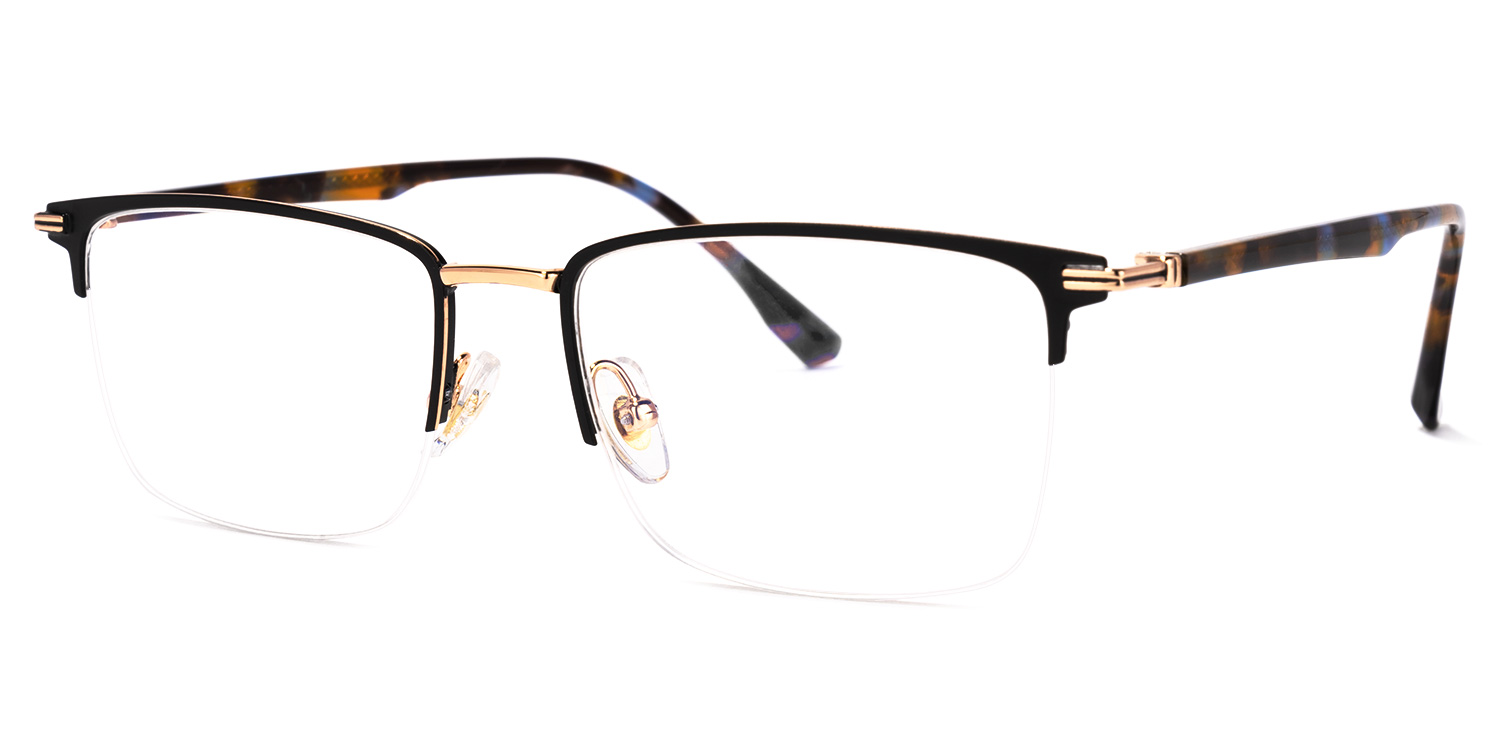 Simms Square Black Glasses1