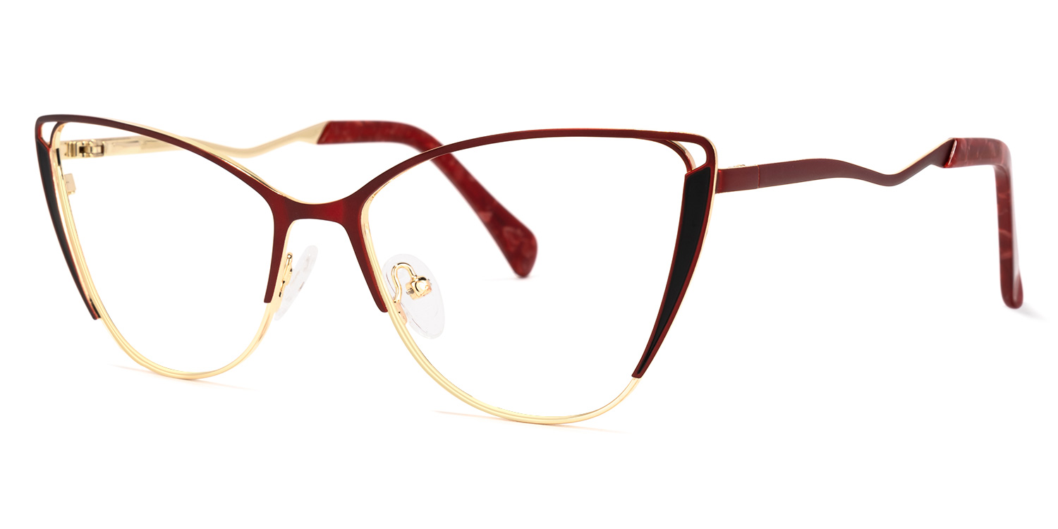 Dodin Cateye Red Glasses | ZEELOOL Canada1