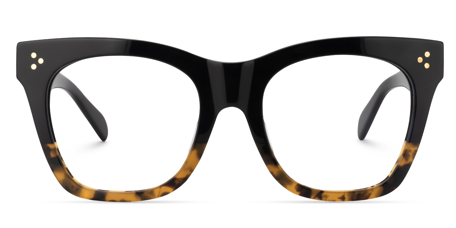 Tandy Rectangle Tortoise Glasses0
