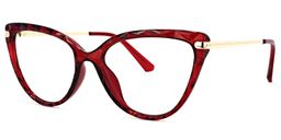 Lucas Red Cat eye Glasses1