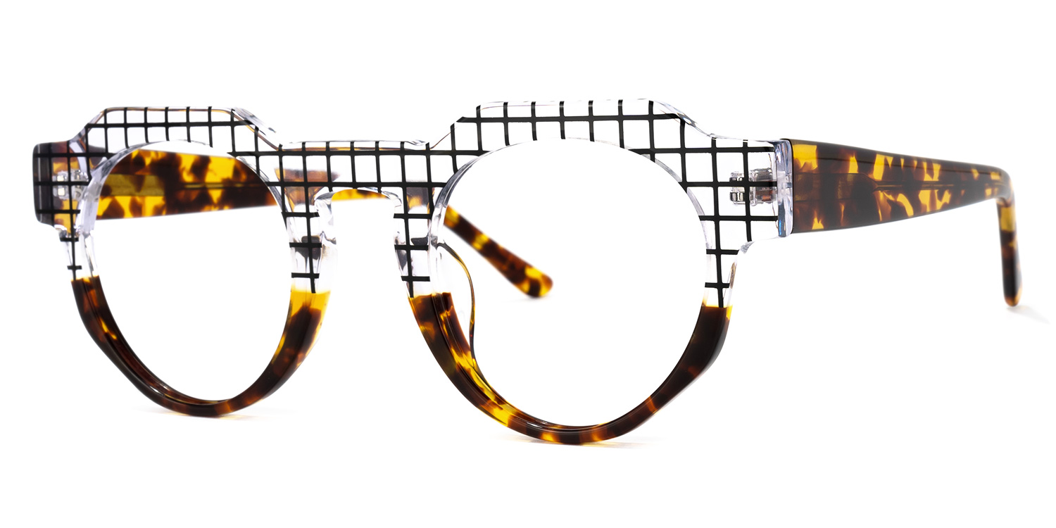 Karla Geometric Tortoise Glasses | ZEELOOL Canada1