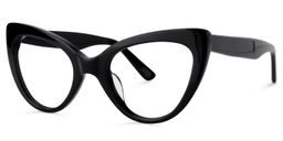 Claudette Cat Eye Black Glasses1