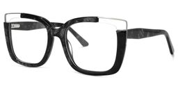 Dortch Black-Marble Square Glasses1