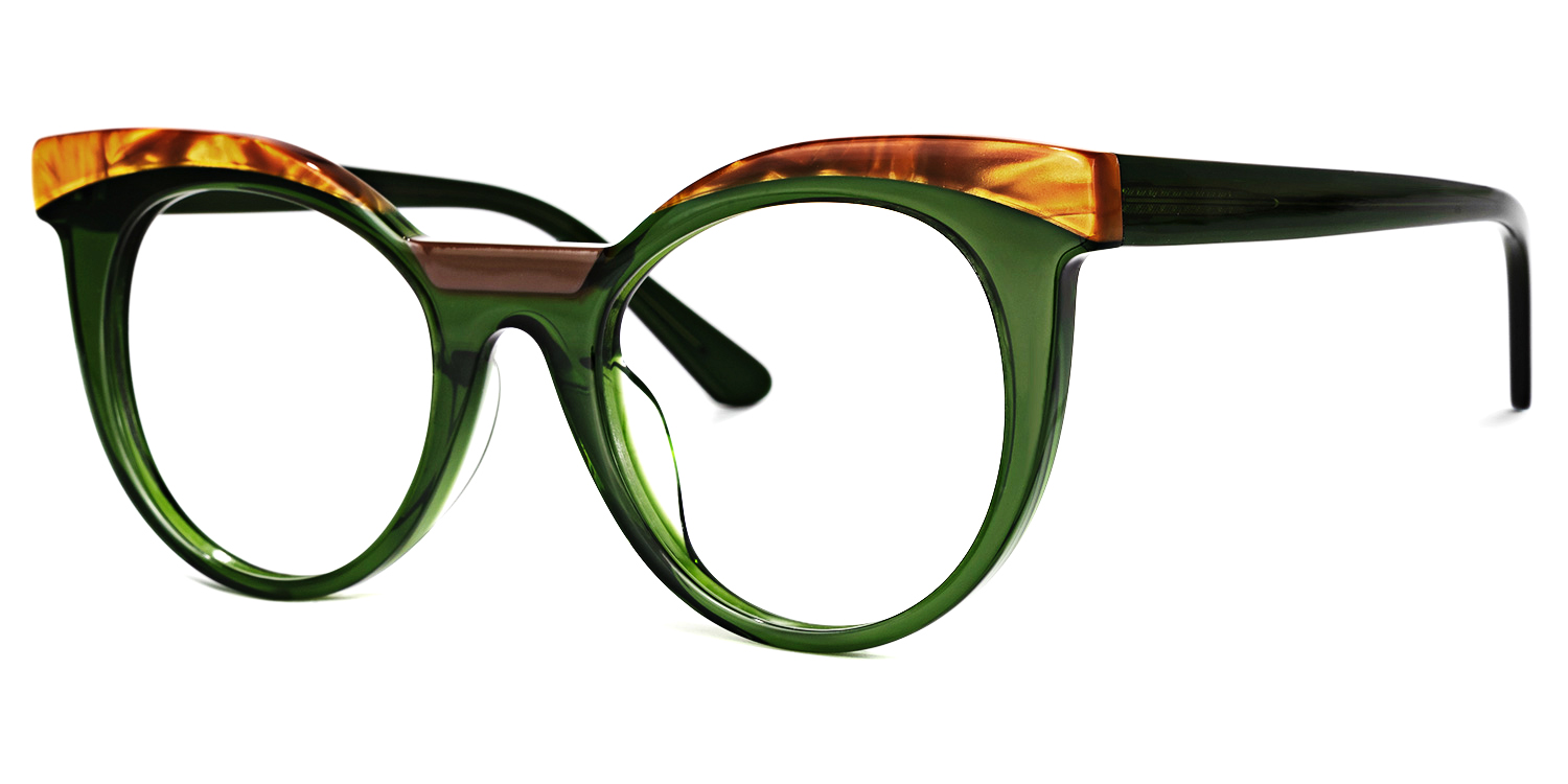 Lismary Cateye Green Glasses | ZEELOOL Canada1