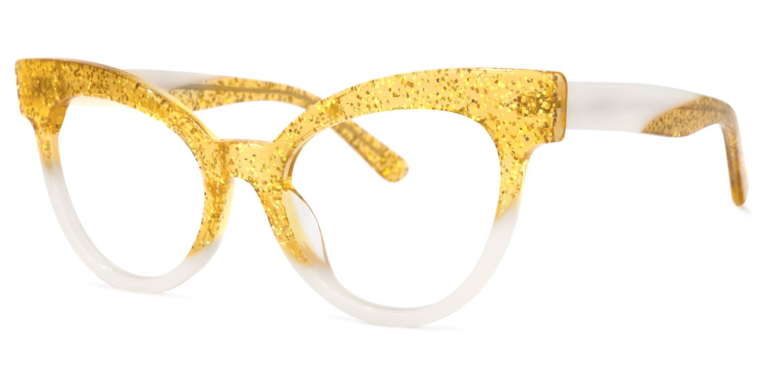 Haydee Cateye Yellow Glasses | ZEELOOL Canada1