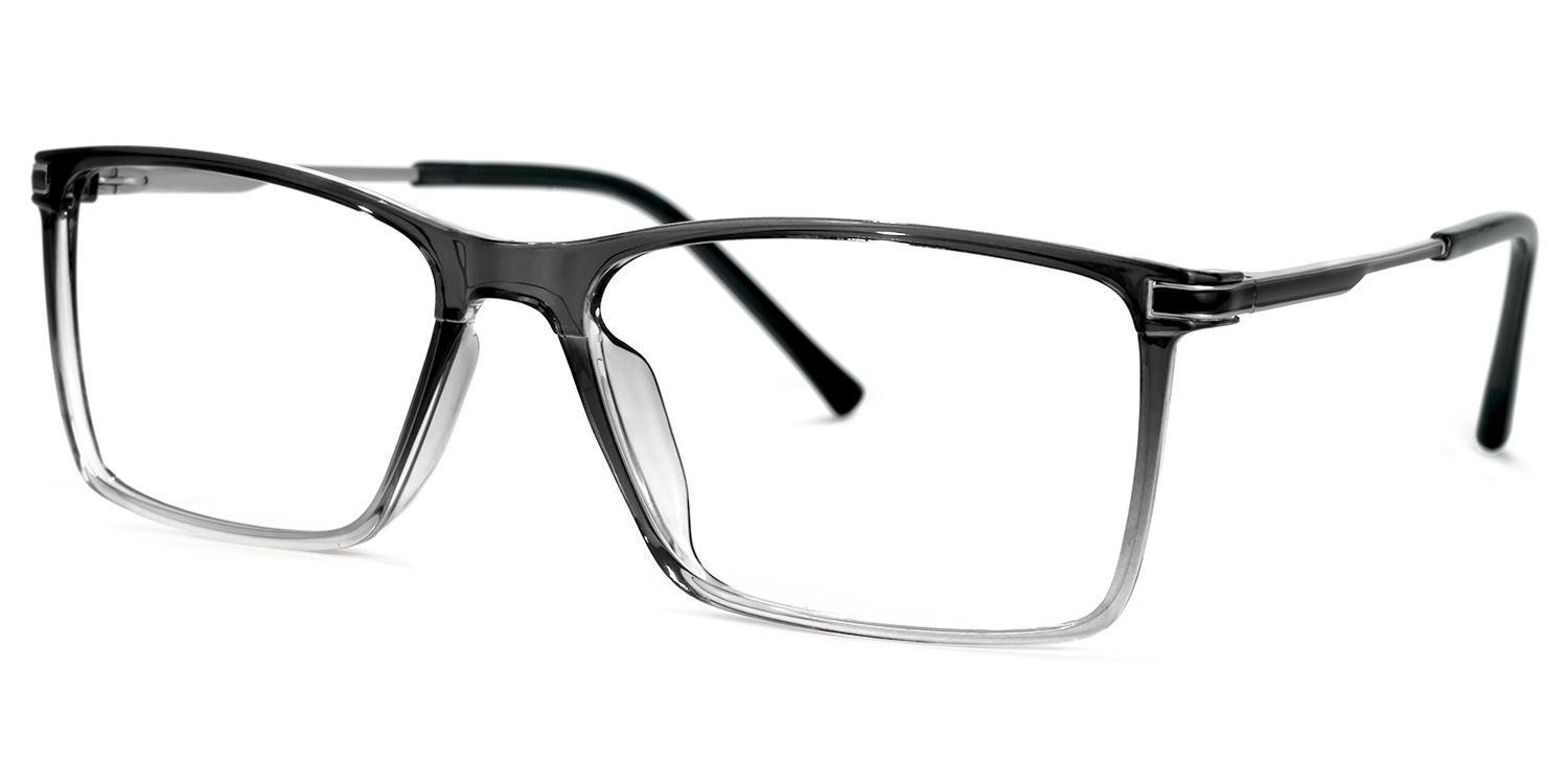 Mikysha Rectangle Gray Glasses | ZEELOOL Canada1