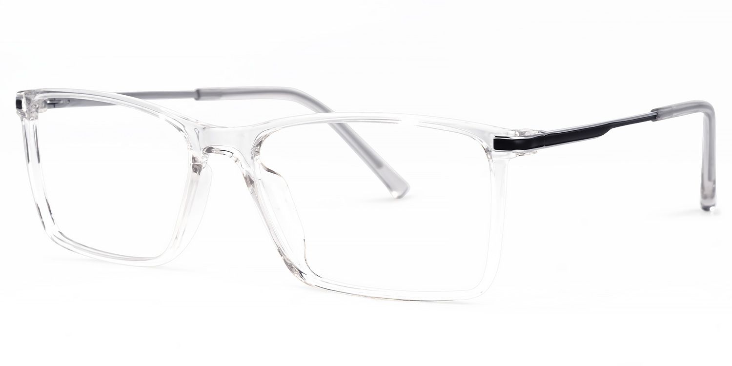 Mikysha Rectangle Clear Glasses | ZEELOOL Canada1