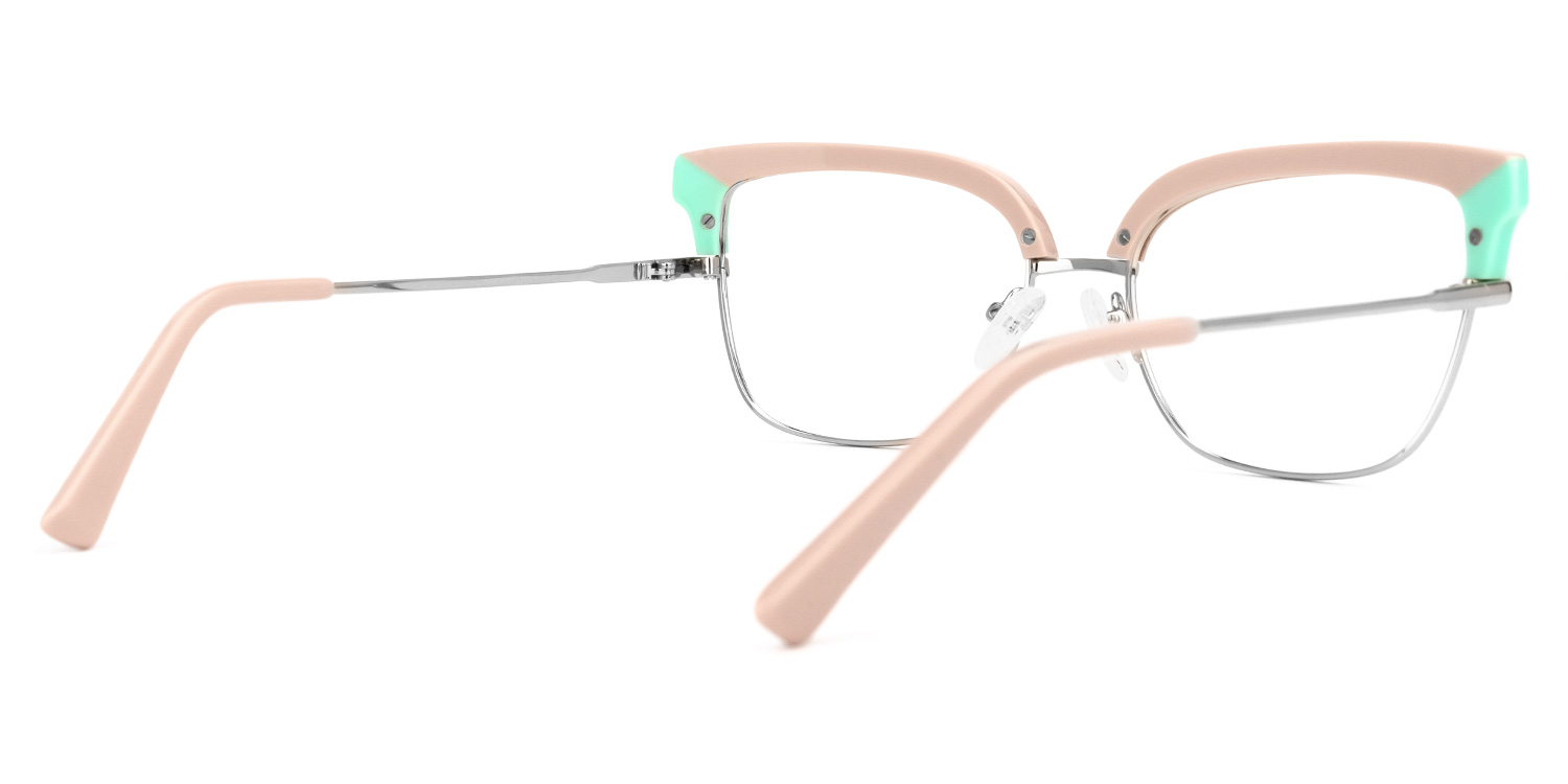 Marcsa Browline Dusty-Pink Glasses | ZEELOOL Canada3