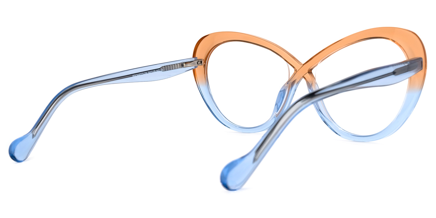 Charde Geometric Blue Glasses | ZEELOOL Canada3