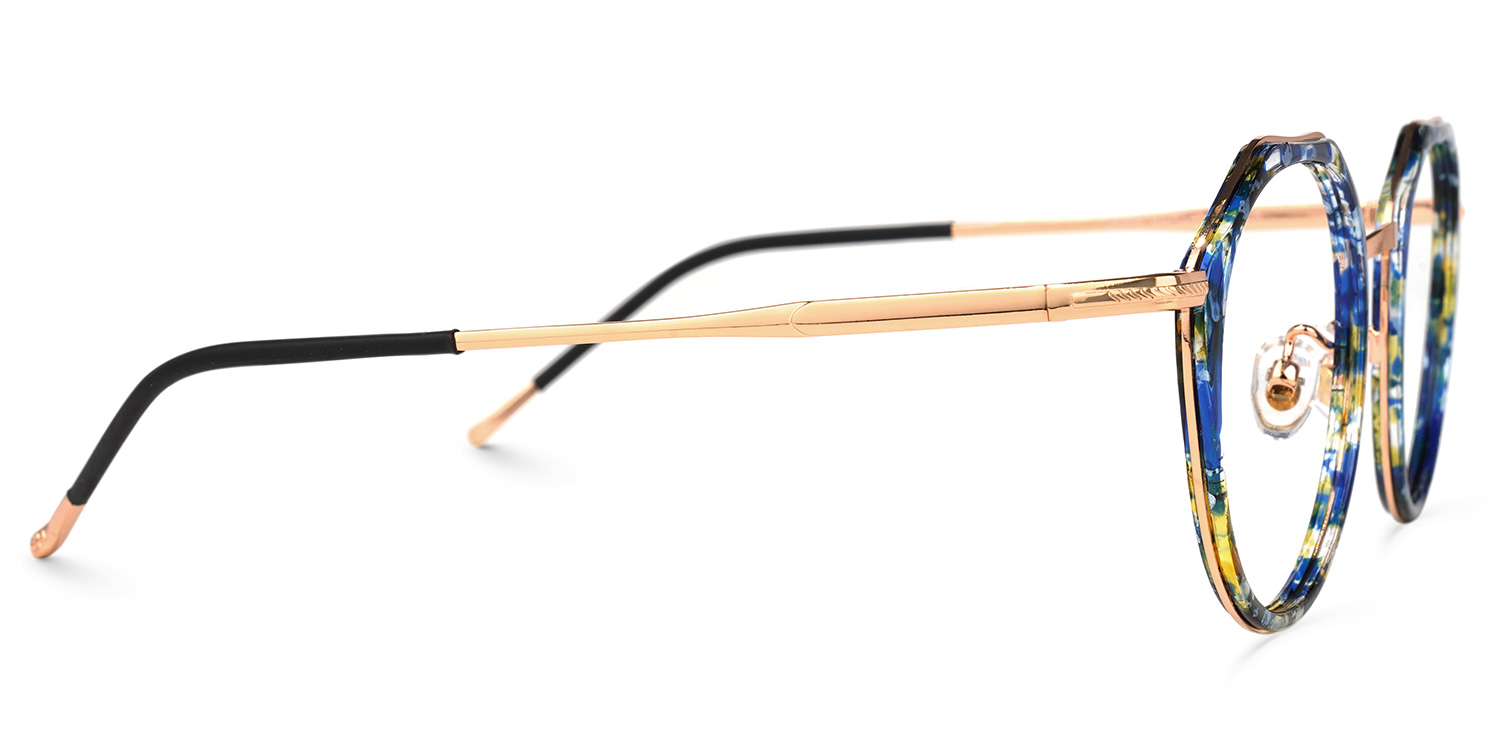 Gentry Geometric Blue-Floral Glasses2