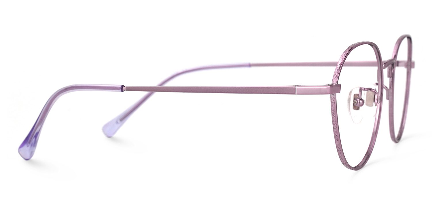Vasquez Geometric Purple Glasses | ZEELOOL Canada2