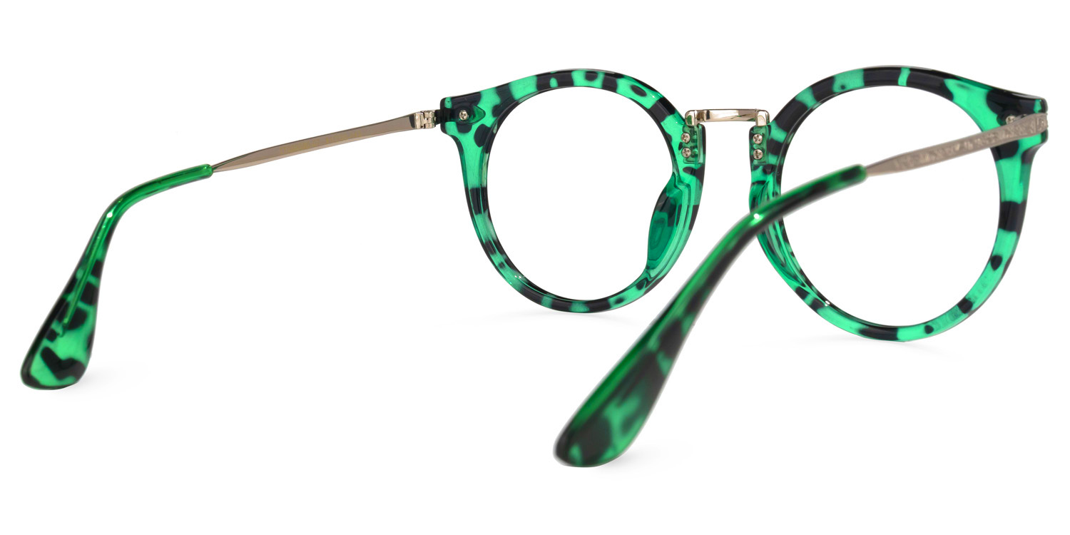 Quentina Round Green Glasses | ZEELOOL Canada3