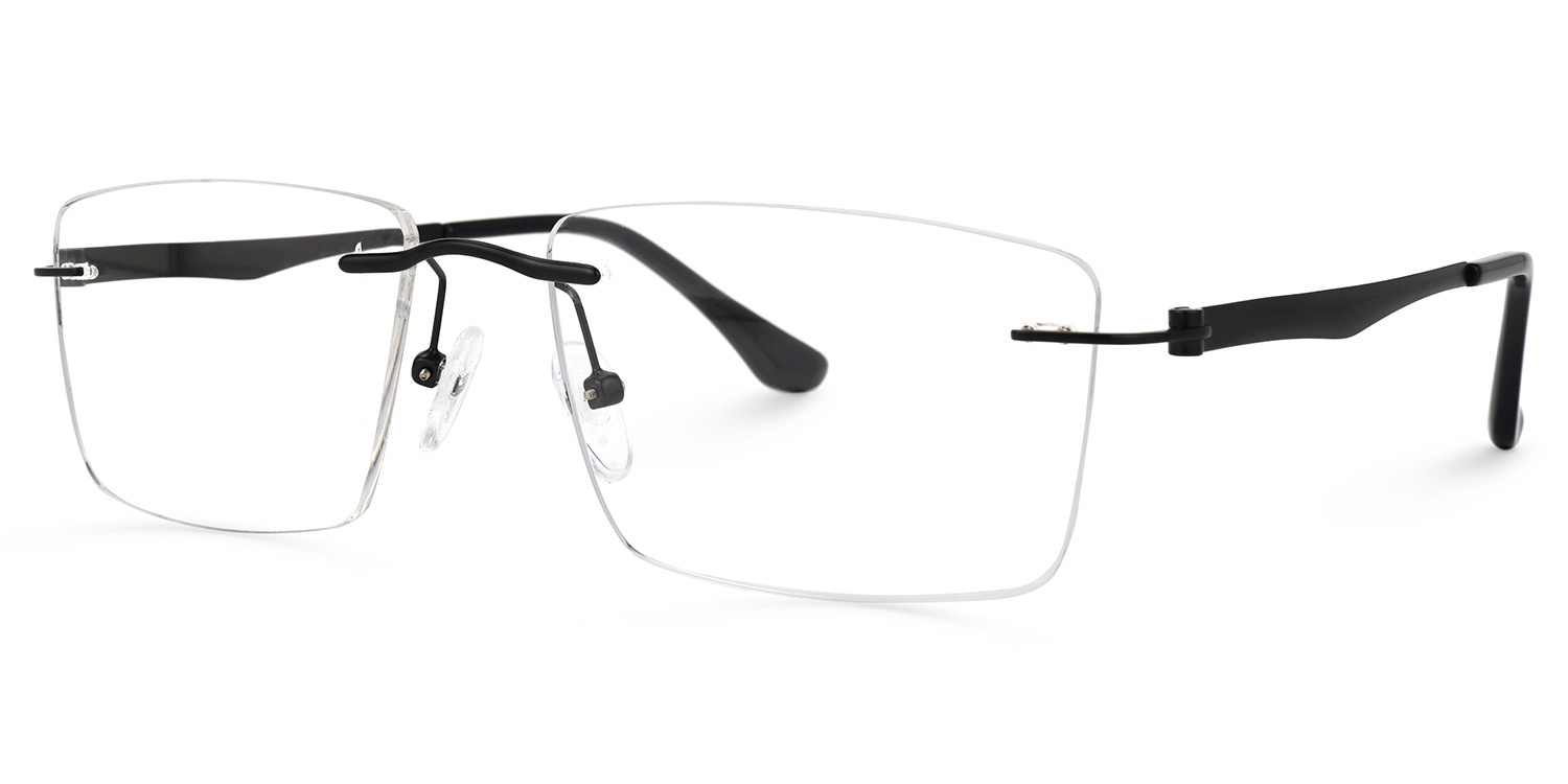 Hairston Square Black Glasses | ZEELOOL Canada1