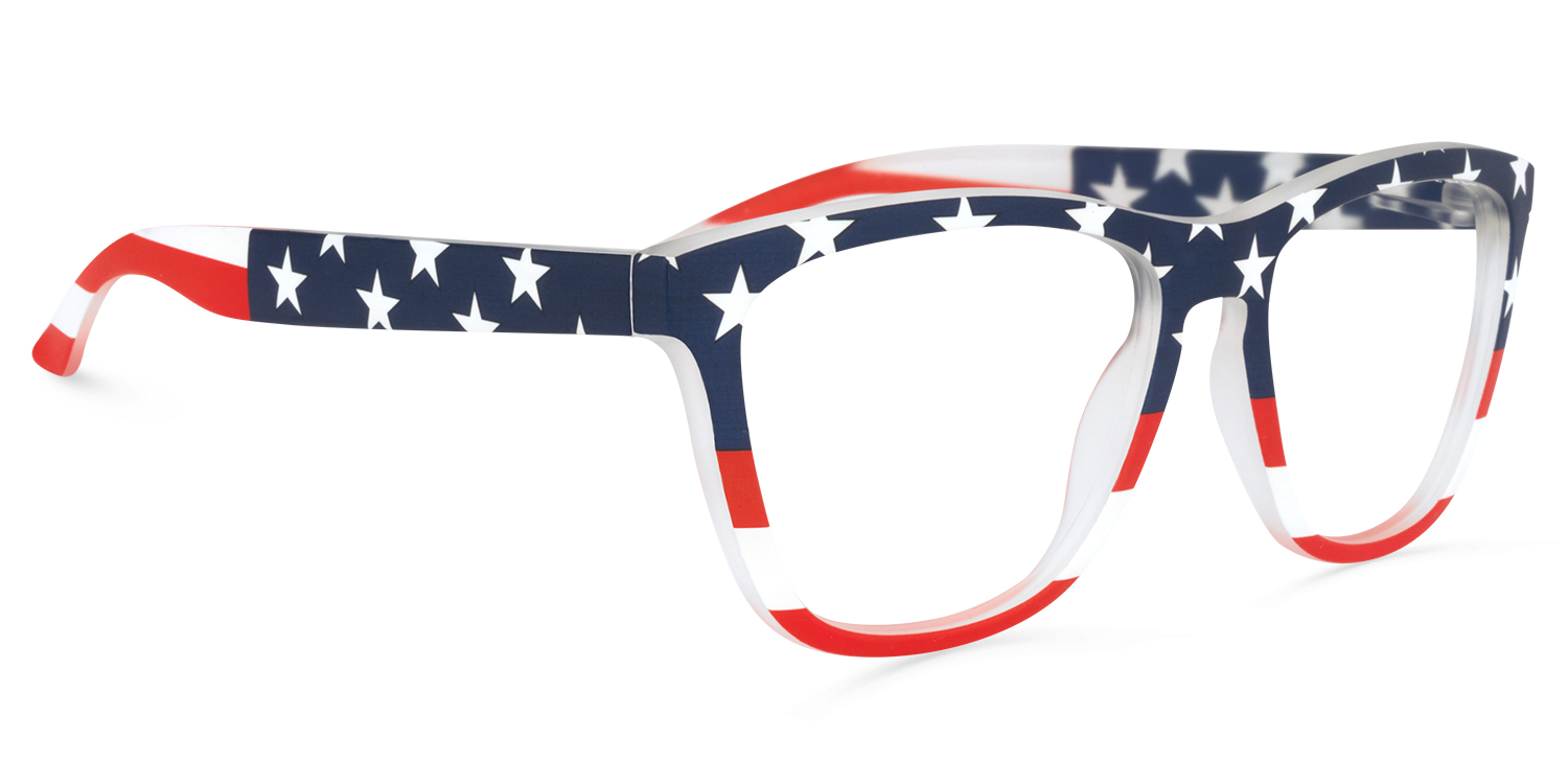 Theo Square USA Flag Glasses2