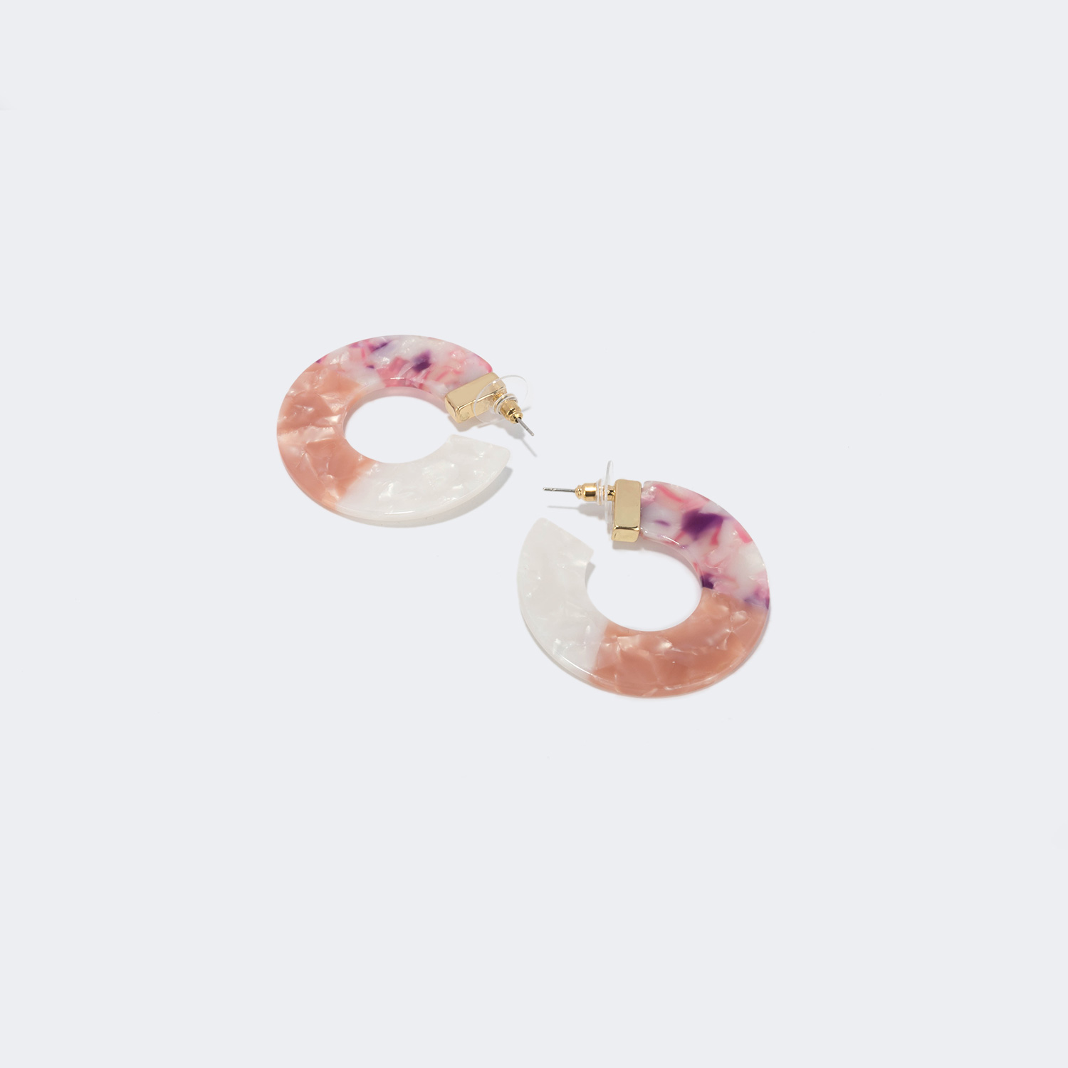 Stylish Multicolor Acetate Earrings | ZEELOOL Canada1