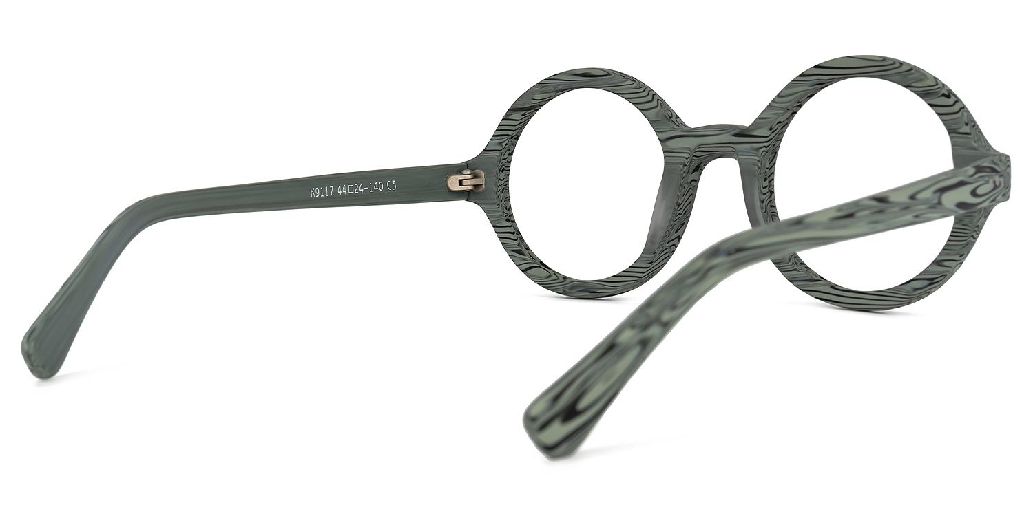 Bares Round Gray Glasses | ZEELOOL Canada3