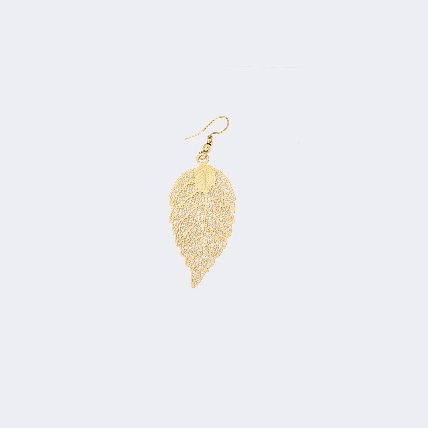 Stylish Leaf Shape Gold Earrings | ZEELOOL Canada2