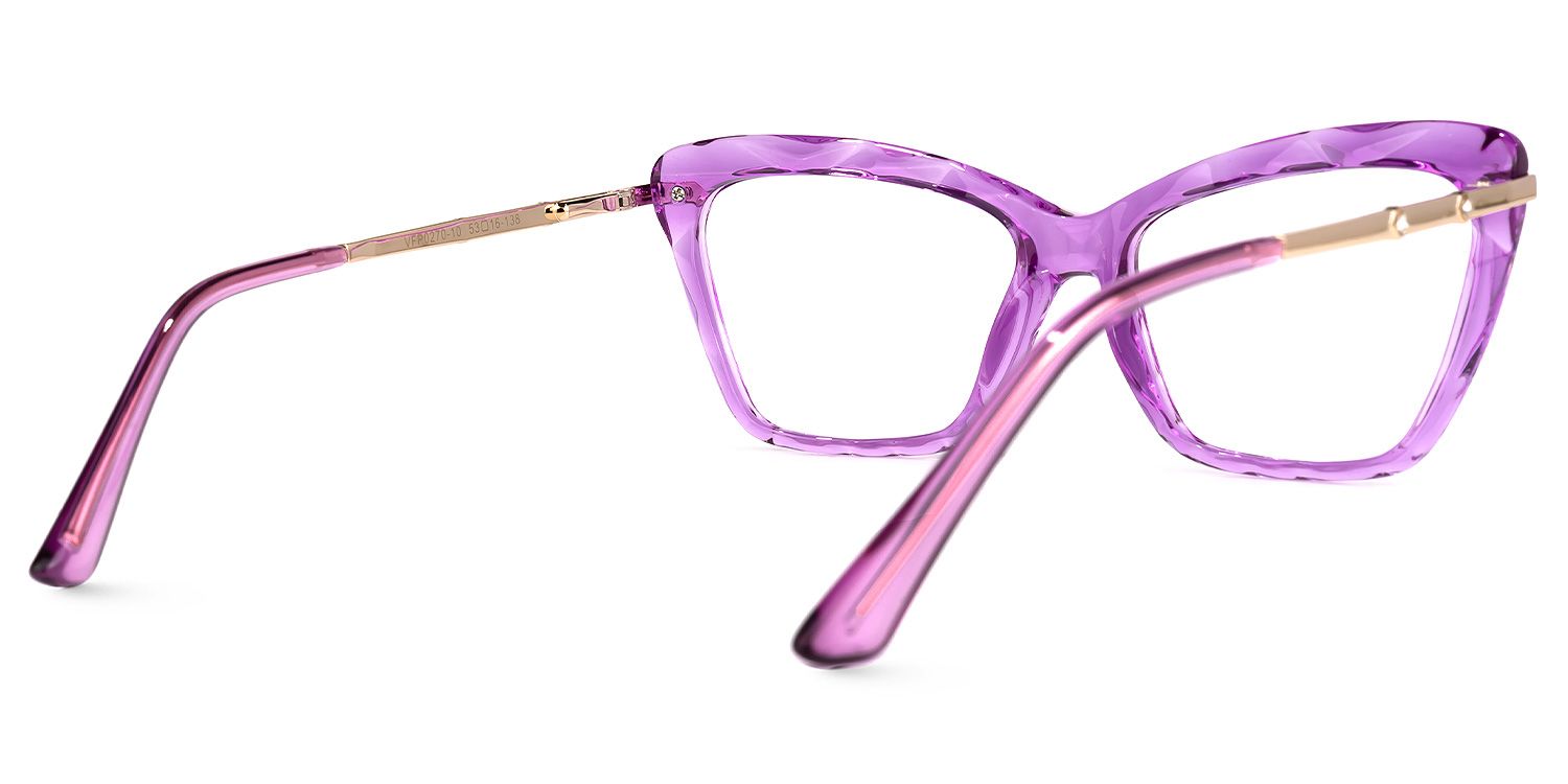 Juliet Cateye Purple Glasses | ZEELOOL Canada3