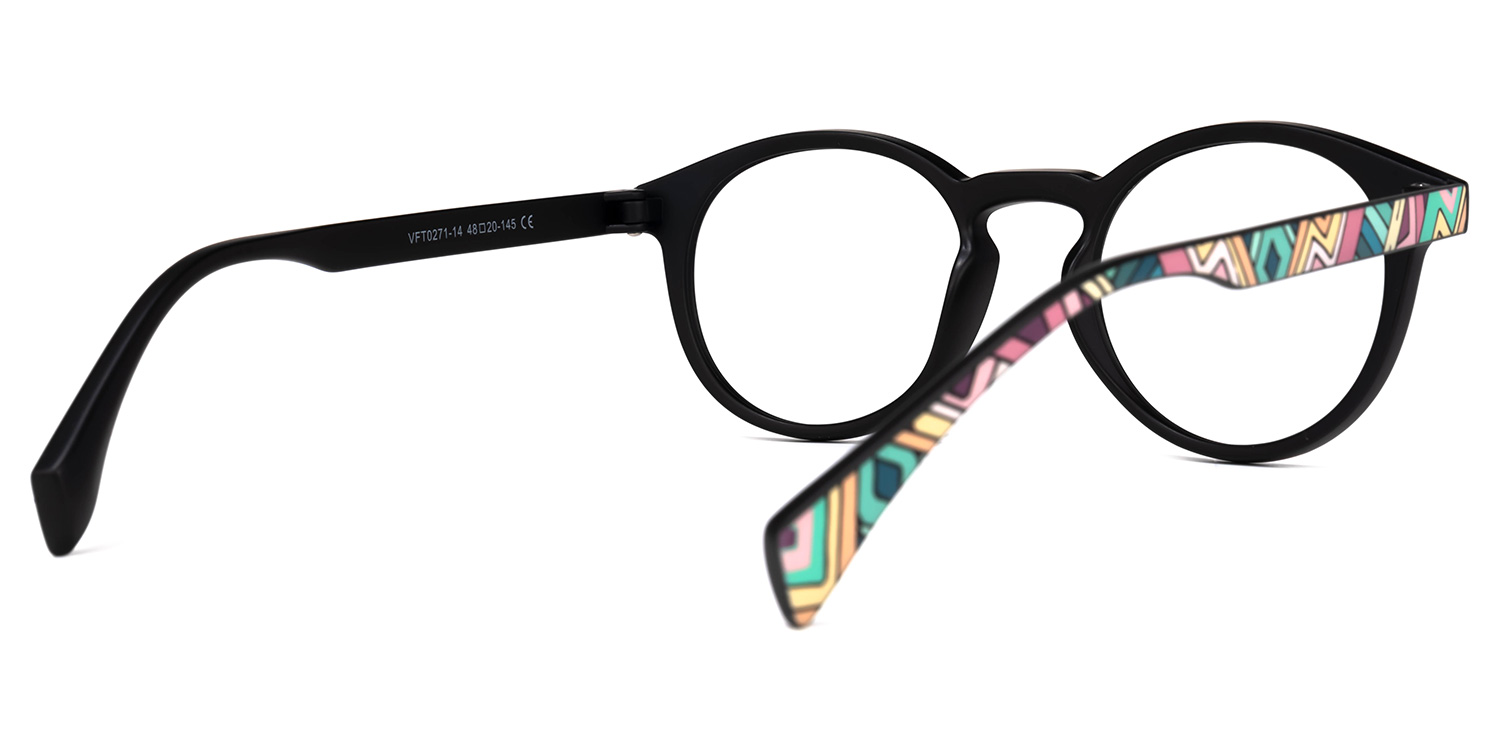 Street-Artist Round Pink-Floral Glasses | ZEELOOL Canada3