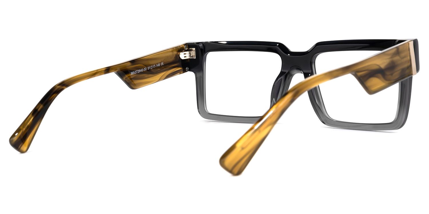 Palacious Square Two-Tone Glasses | ZEELOOL Canada3