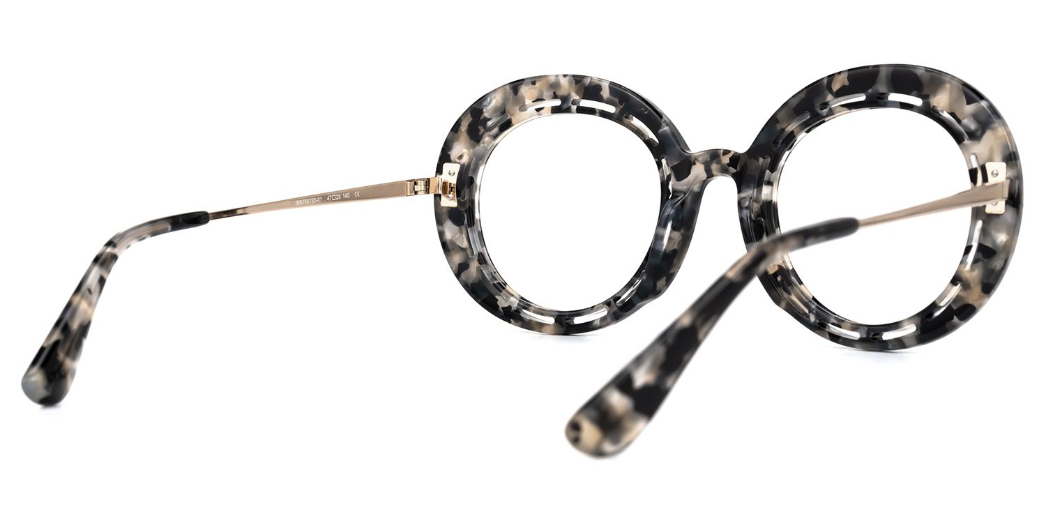 Pastrana Round Marble Glasses | ZEELOOL Canada3